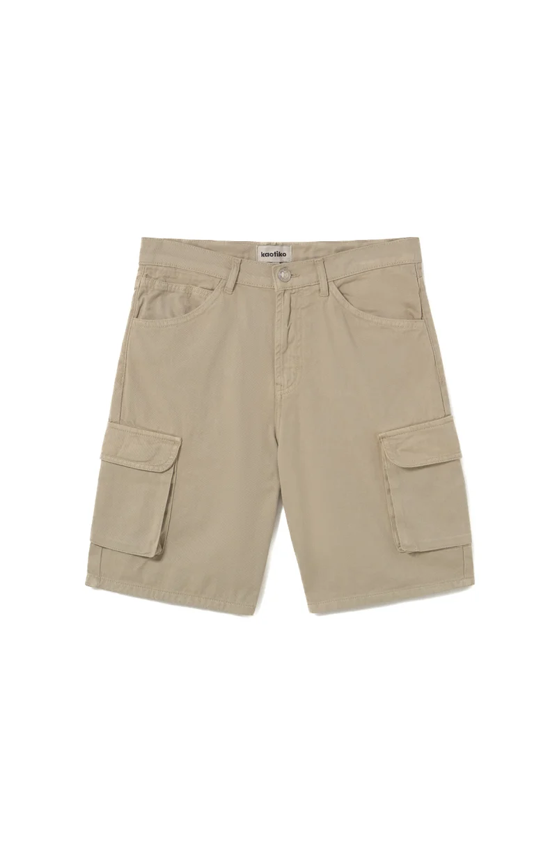 Bermuda Cargo Denim Stone