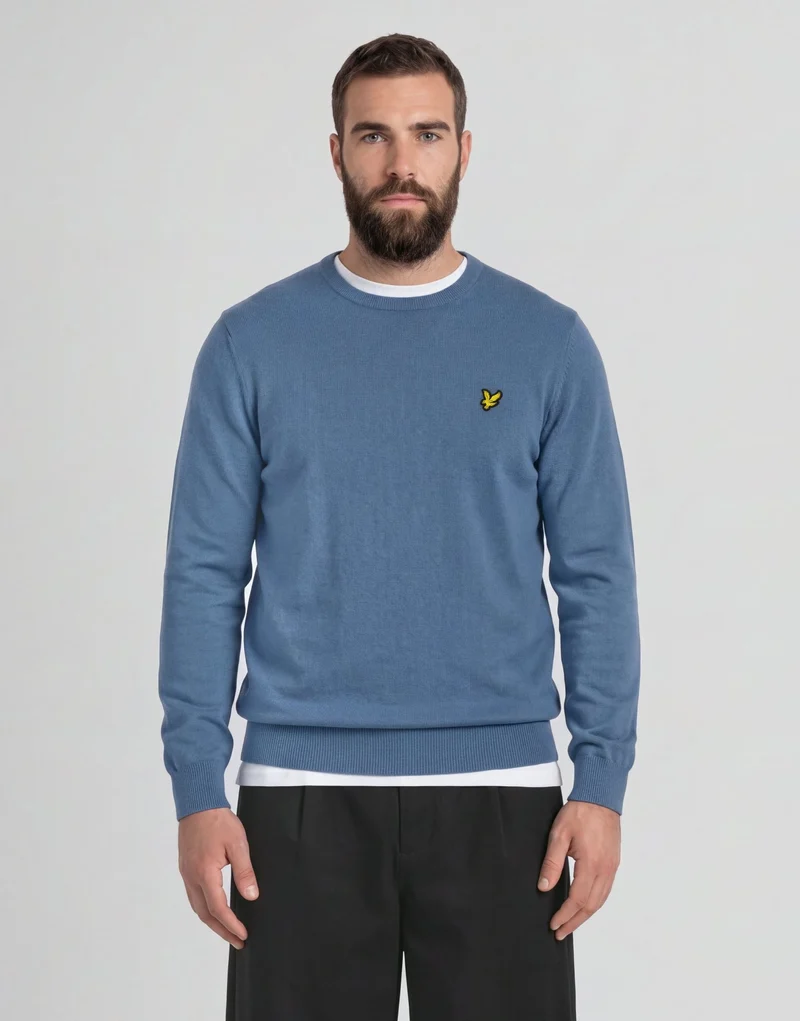 Cotton Merino Crew Neck Jumper