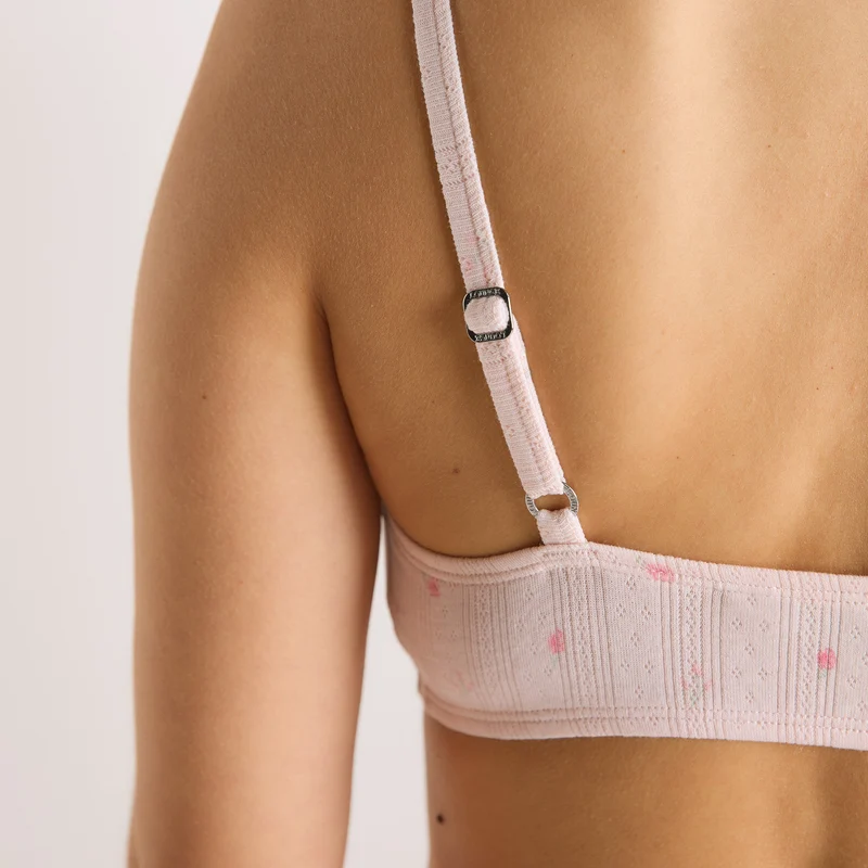 Brassière en Pointelle - Rose Floral