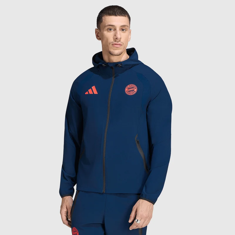 adidas Bayern Munich 26/27 Tiro Travel Windbreaker - Night Indigo/Hi