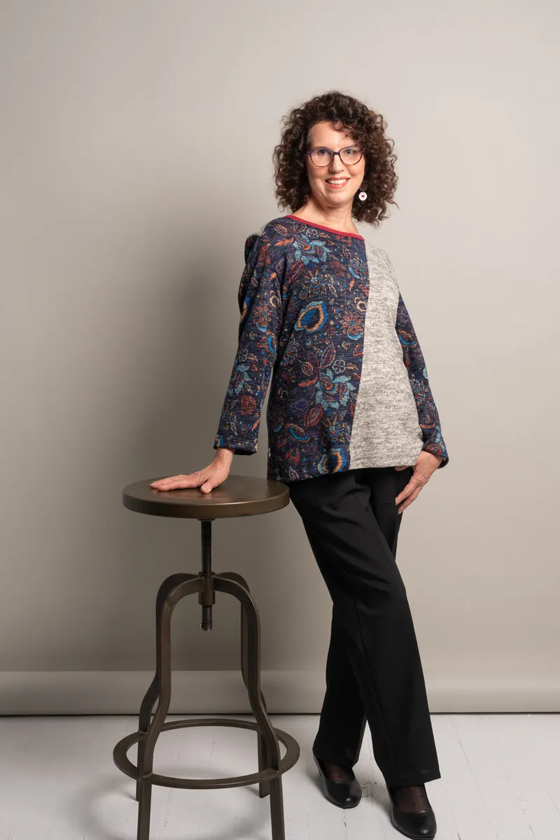 1UT369-1U611-Adaptive Top with an Asymmetrical Collar