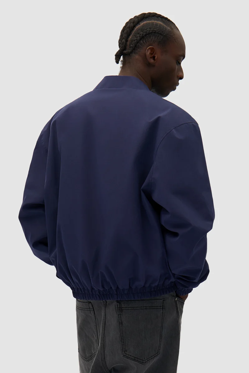 Veste réversible en nylon - marine/vert