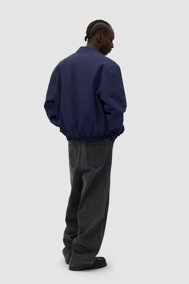Veste réversible en nylon - marine/vert