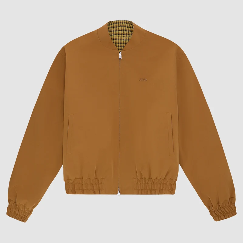 Veste réversible en nylon - Marron/Jaune