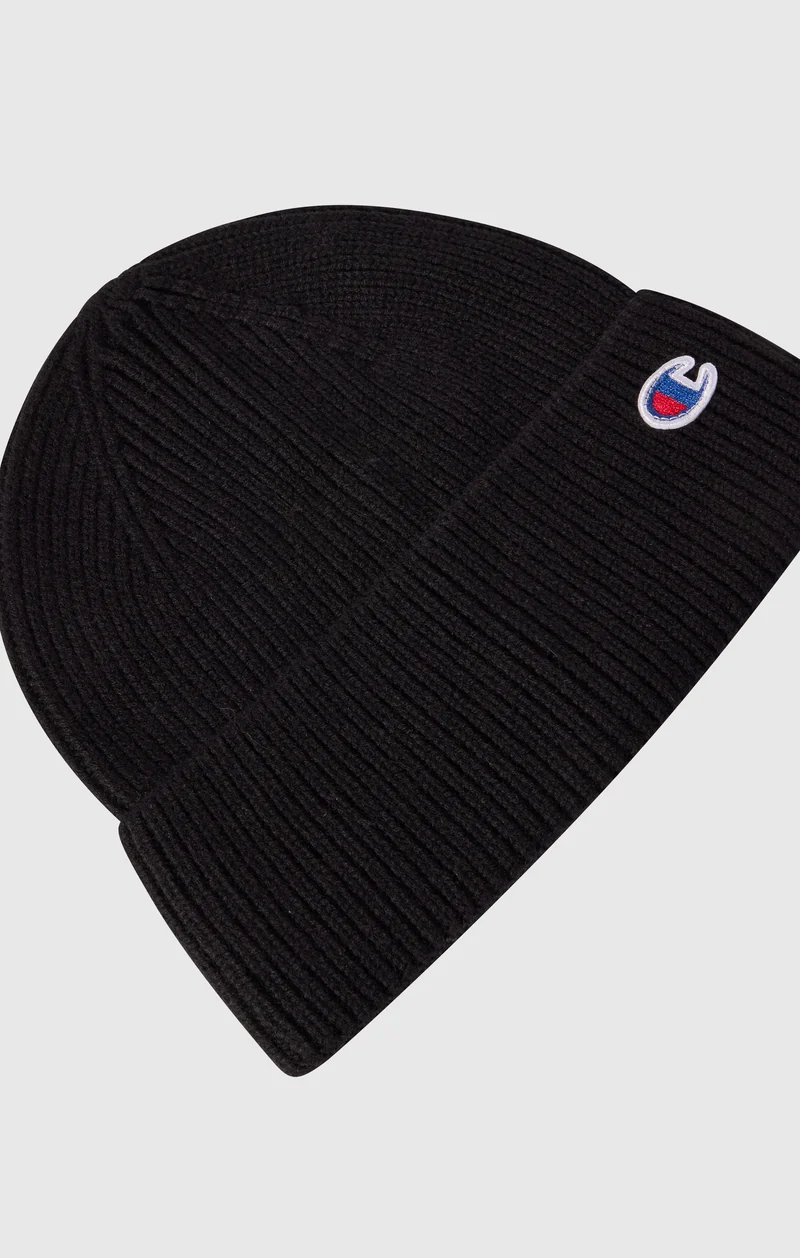 Wool-Blend Beanie with C Logo