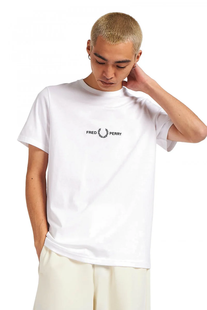 T-shirt Fred Perry Brodé