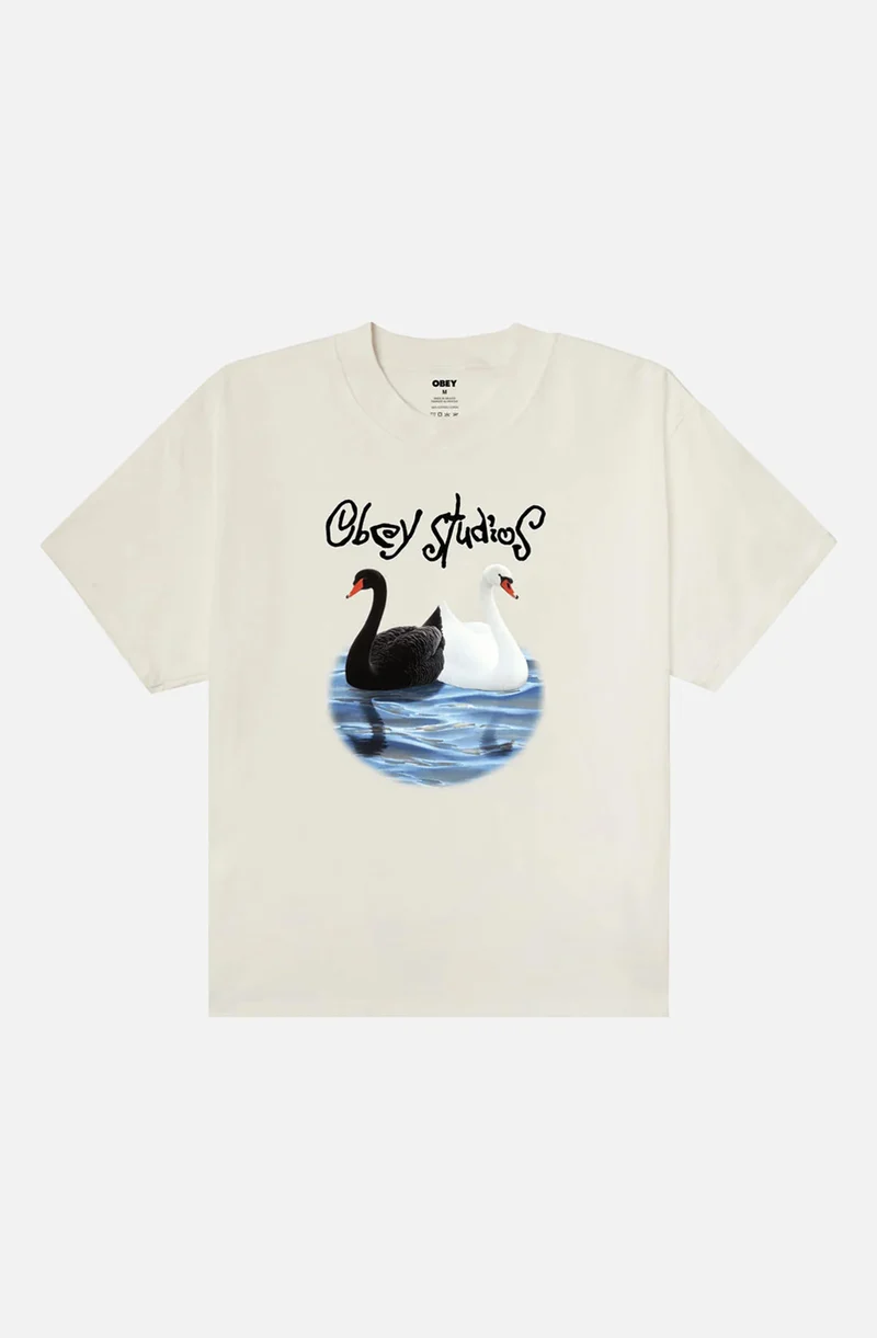 T-shirt OBEY Studios Swam Vintage White
