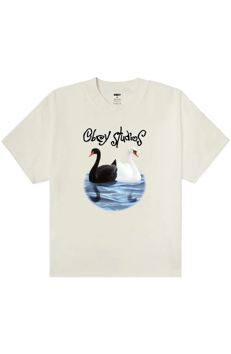 T-shirt OBEY Studios Swam Vintage White