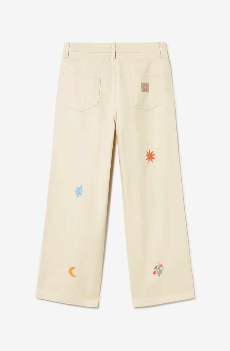 Pantalon baggy oversize Paradise Ivory