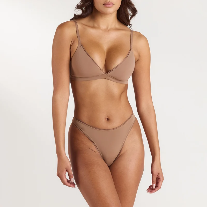 Bralette Comfort Triangle - Noisette