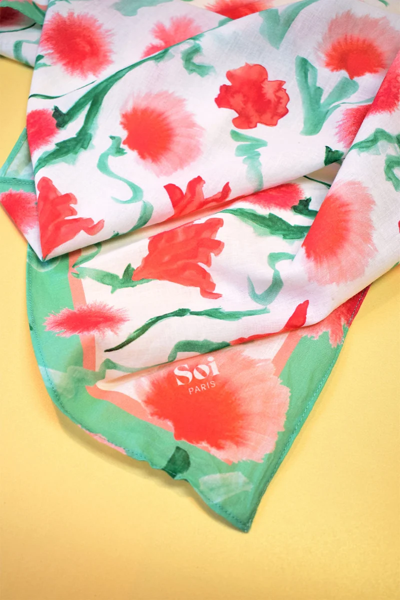 Foulard en coton Osaka