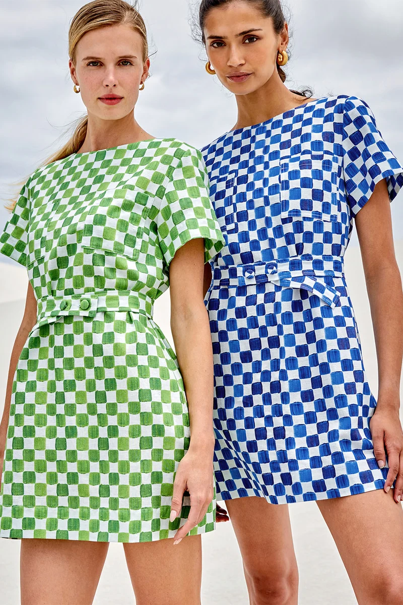 Robe Gaïa Echec et Mat Bleu