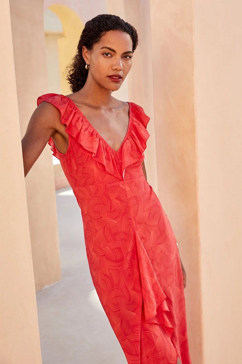 Robe Passion en soie Rivière Grenadine
