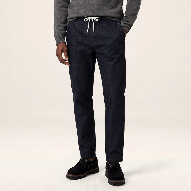 Pantalon denim stretch coton bleu brut 558