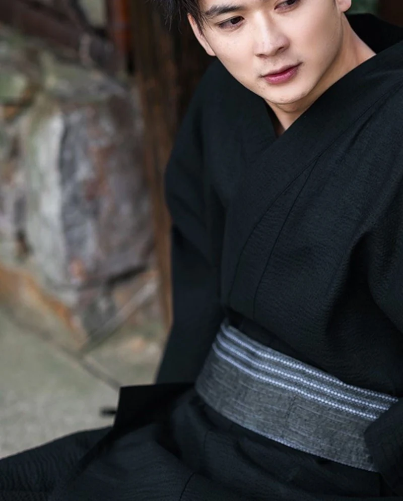 Kimono Japonais Noir Homme