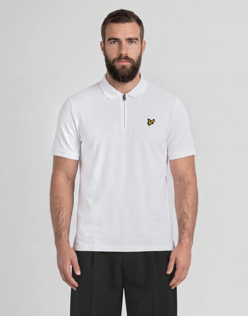 1/4 Zip Short Sleeve Polo Shirt