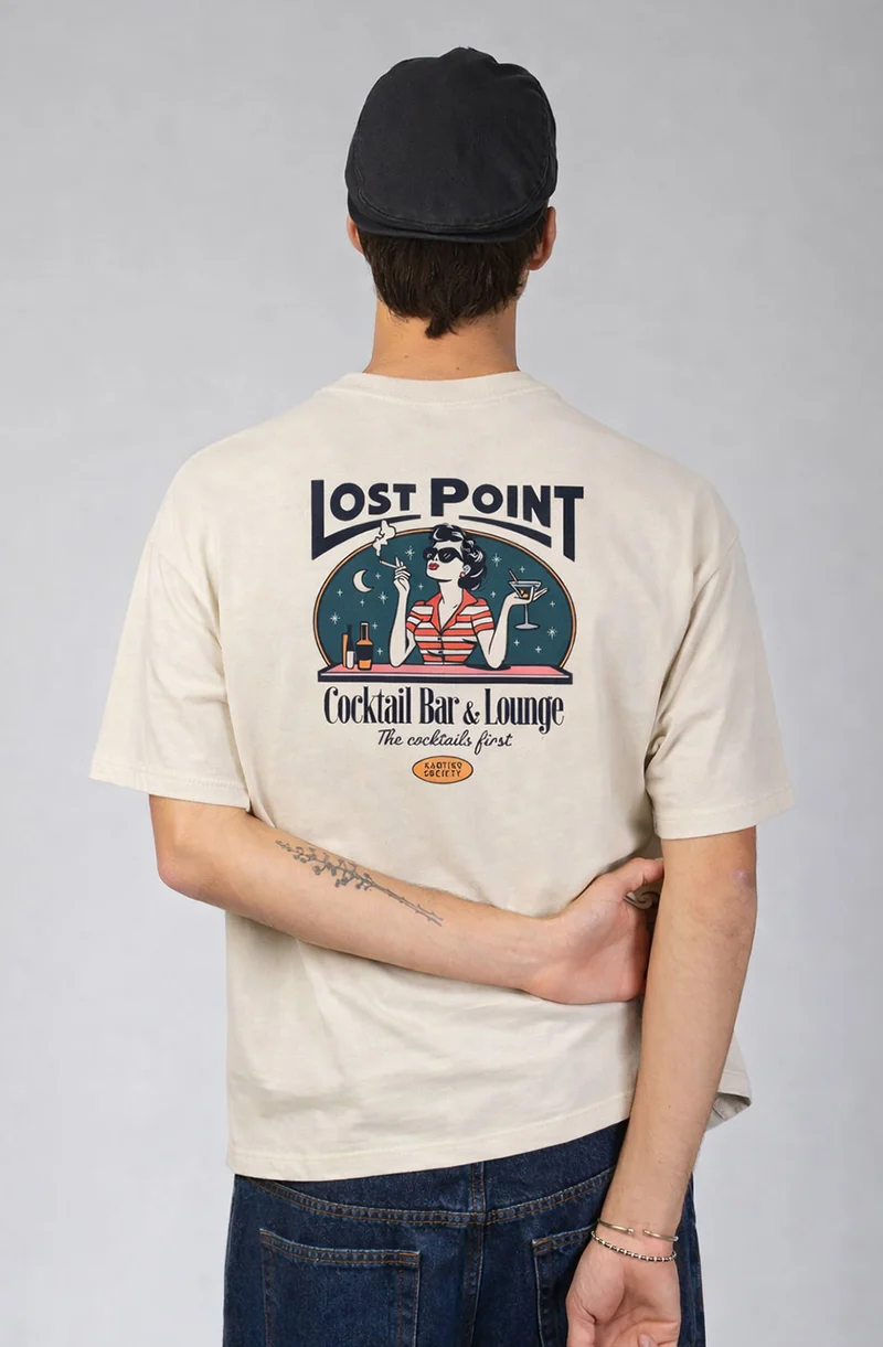 T-shirt Lost Point Woman Organic Cotton Ivory