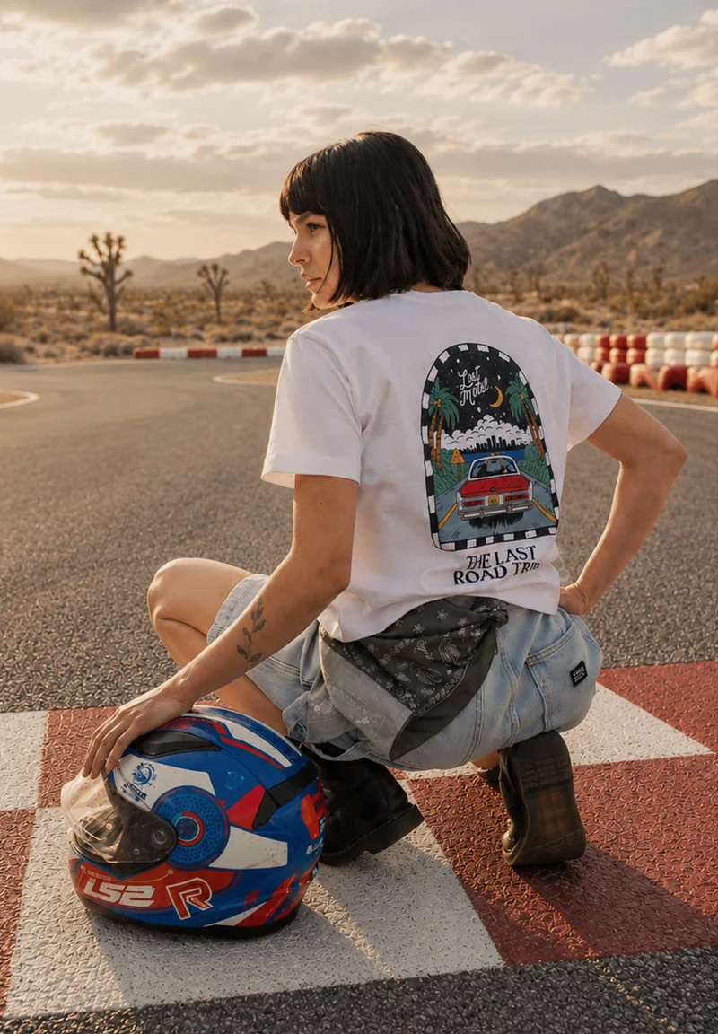 T-shirt The Last Road Trip Organic Cotton White