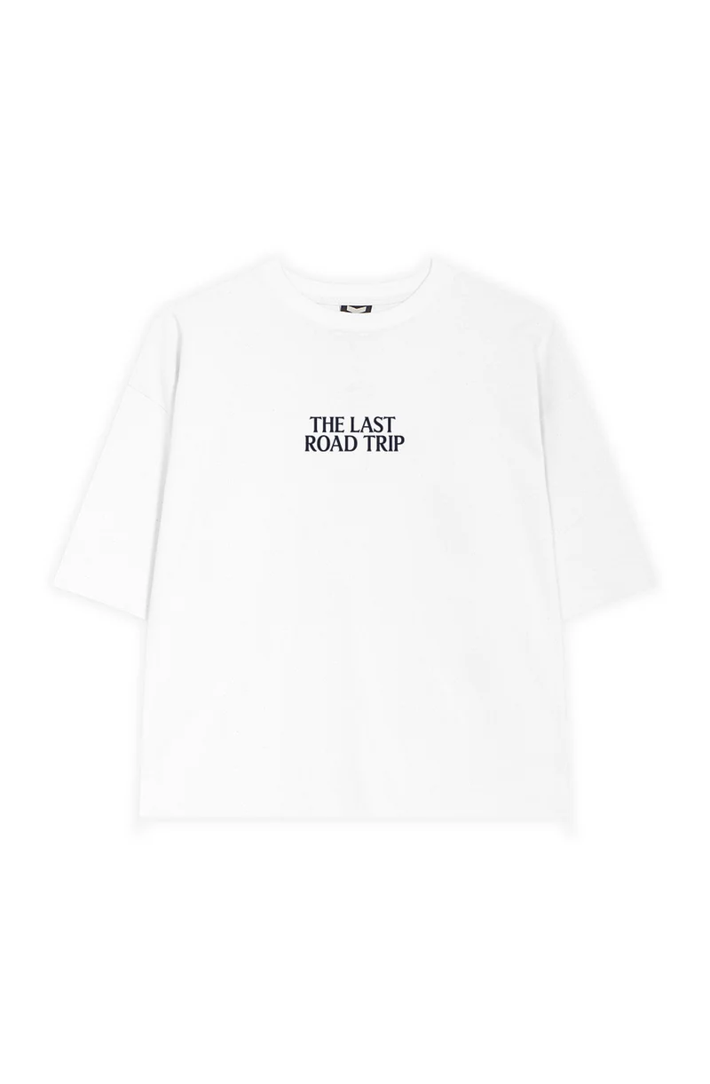 T-shirt The Last Road Trip Organic Cotton White
