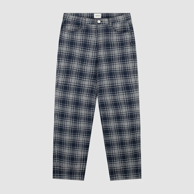 Pantalon en tissu carré - Plaid