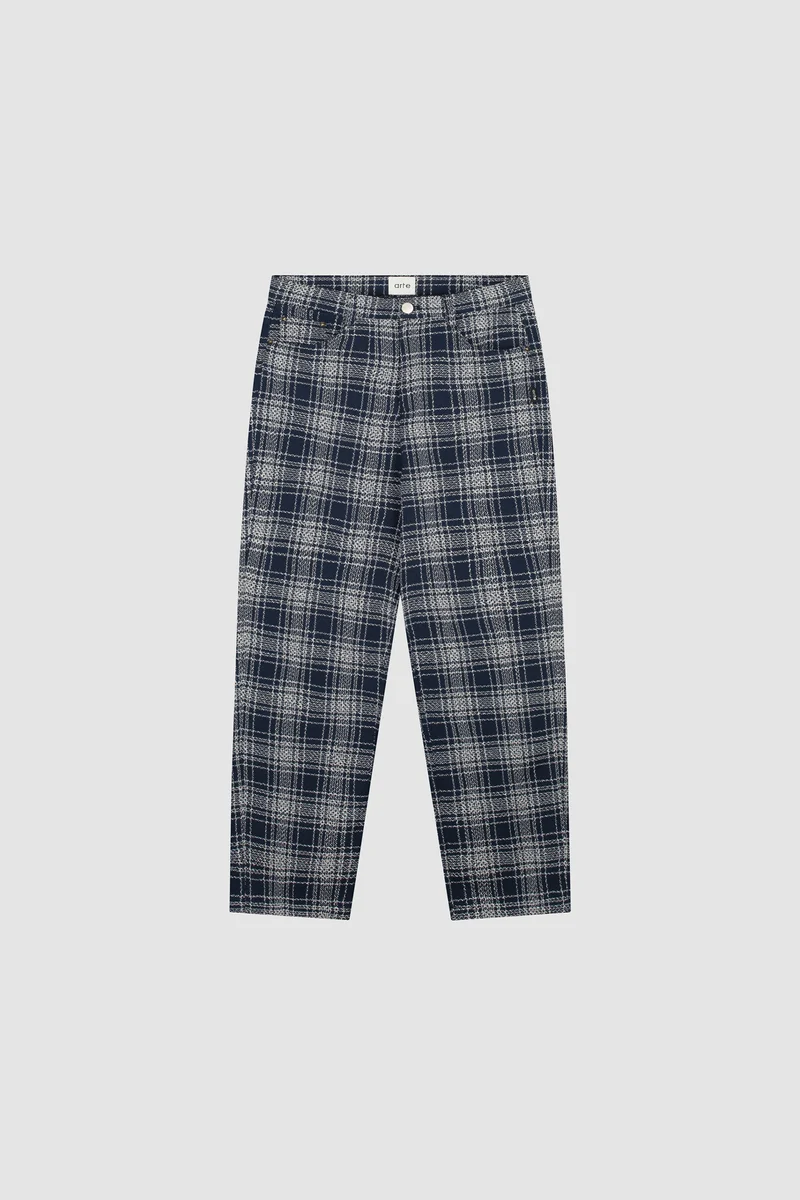 Pantalon en tissu carré - Plaid