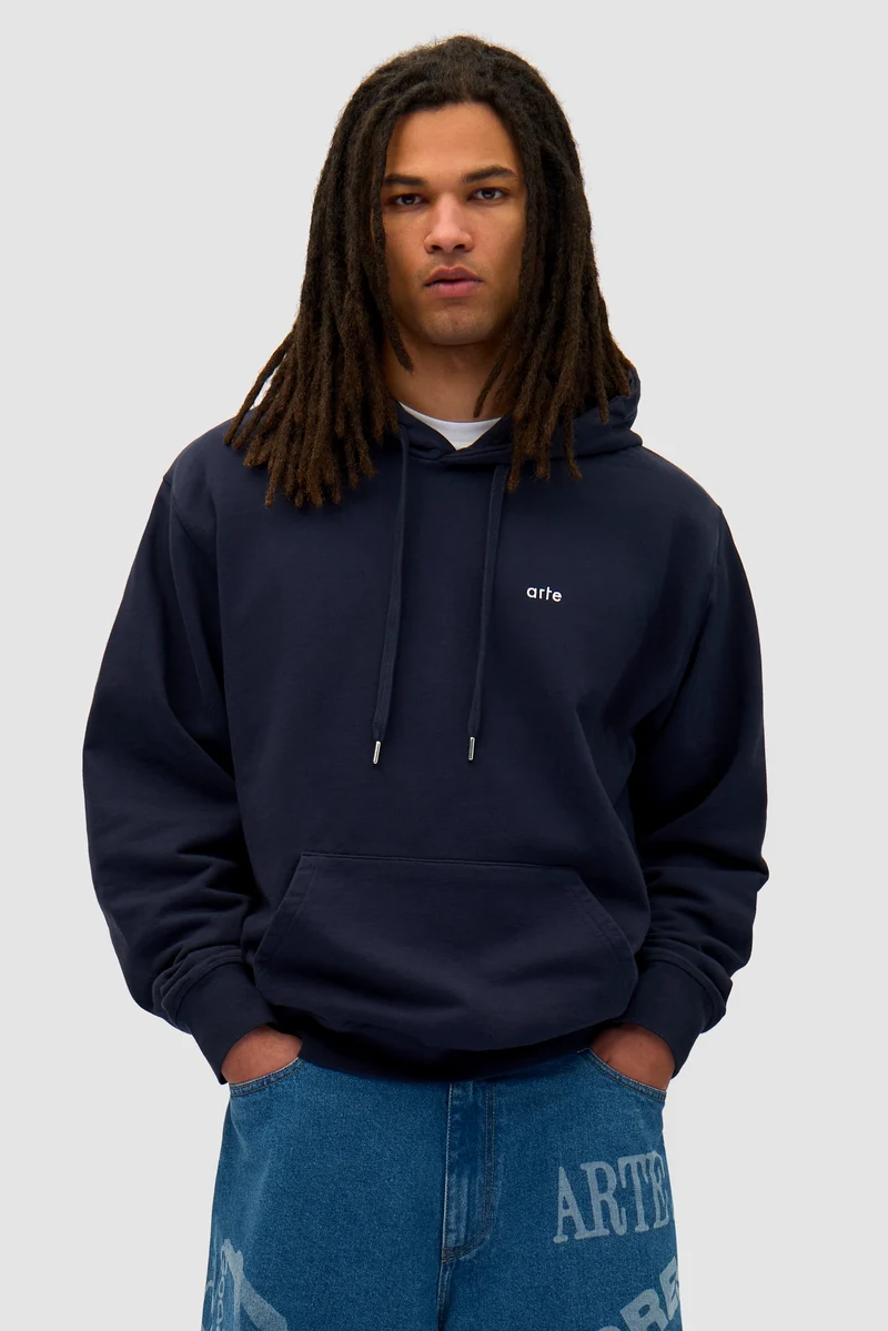Back Sun & Moon Hoodie - Marine