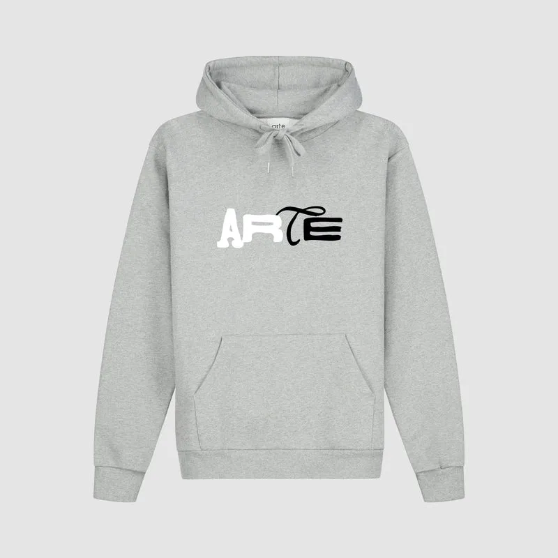 Sweat à capuche Duo Logo - Gris