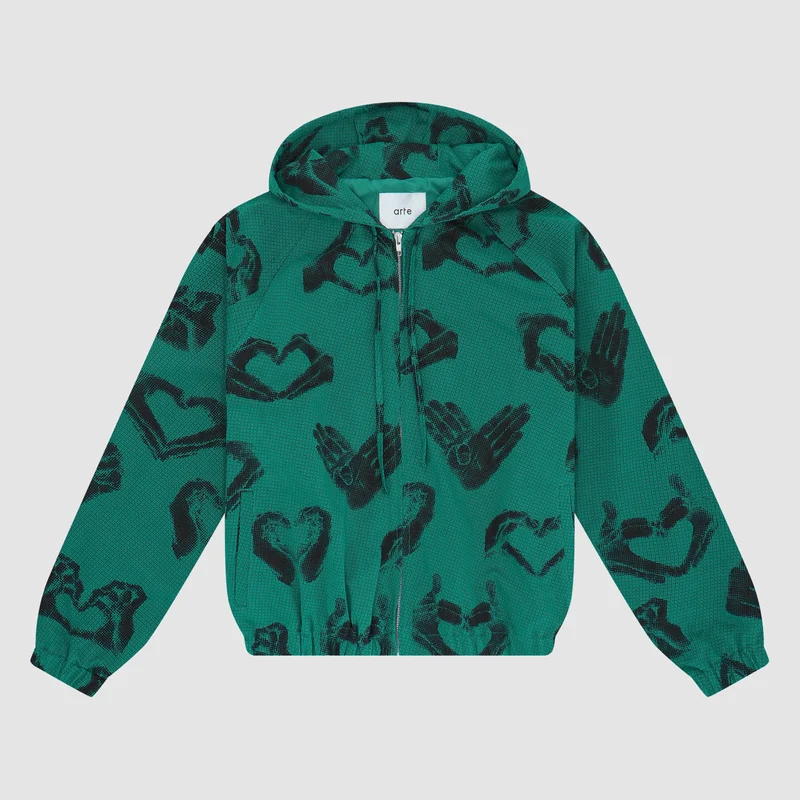 Veste imprimée Hands - Vert