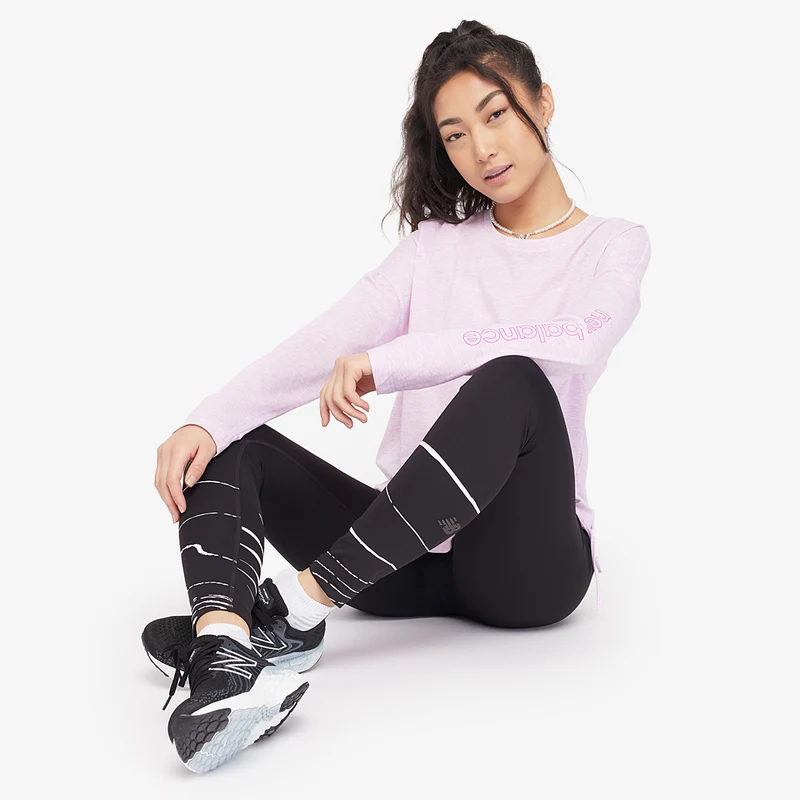 New Balance Womens Heather Tech Long Sleeve