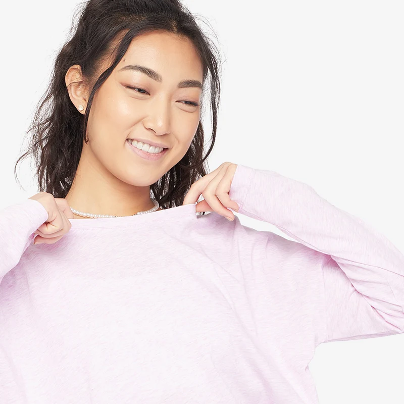New Balance Womens Heather Tech Long Sleeve