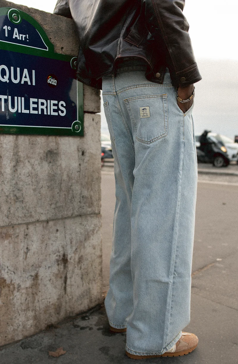 Pantalon Wide Leg Coffee Club Denim Acid