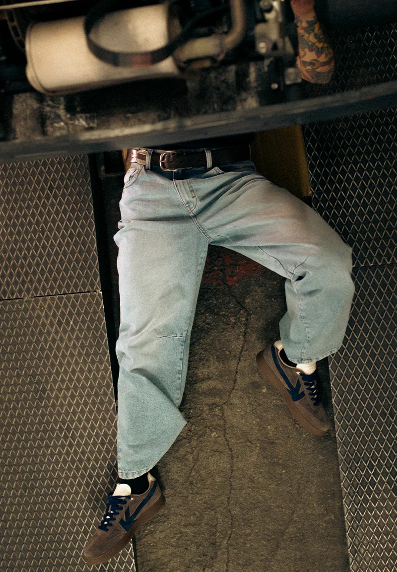 Pantalon Baggy Ballon Denim Blue