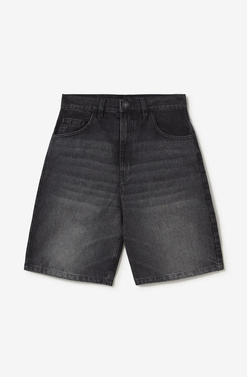 Bermuda Baggy Balloon Denim Black