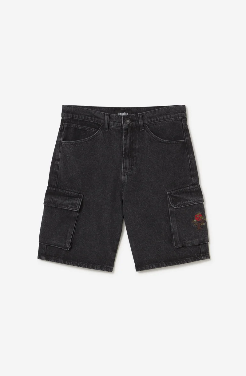 Bermuda Cargo Bonsai Denim Black