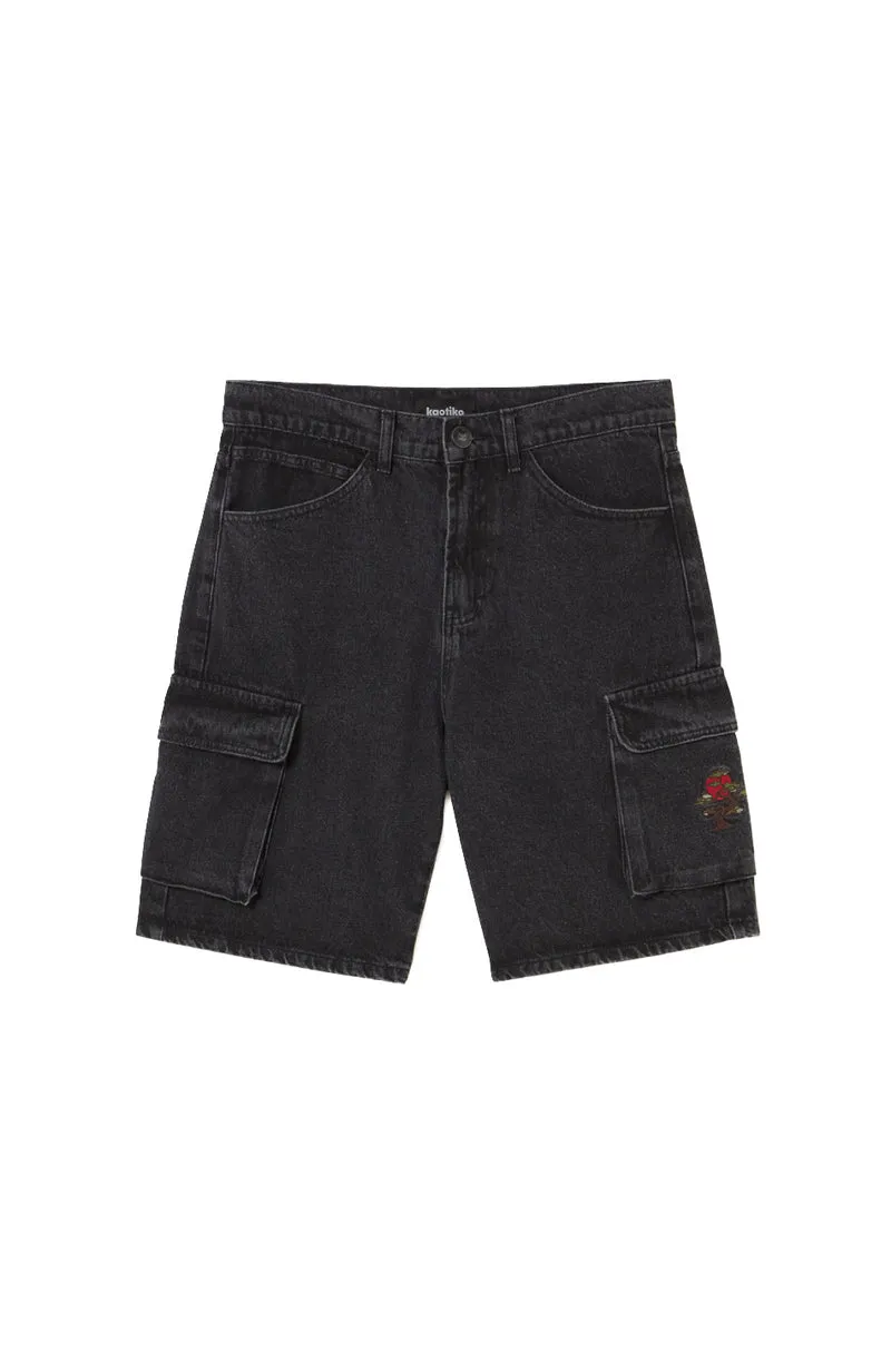 Bermuda Cargo Bonsai Denim Black
