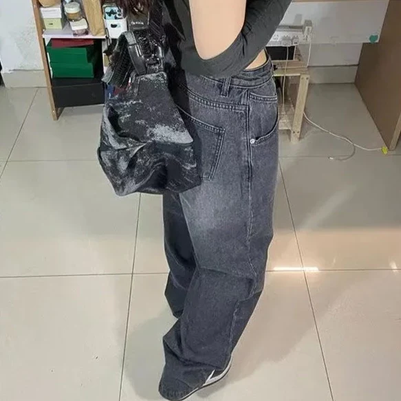 Jean Baggy noir femme