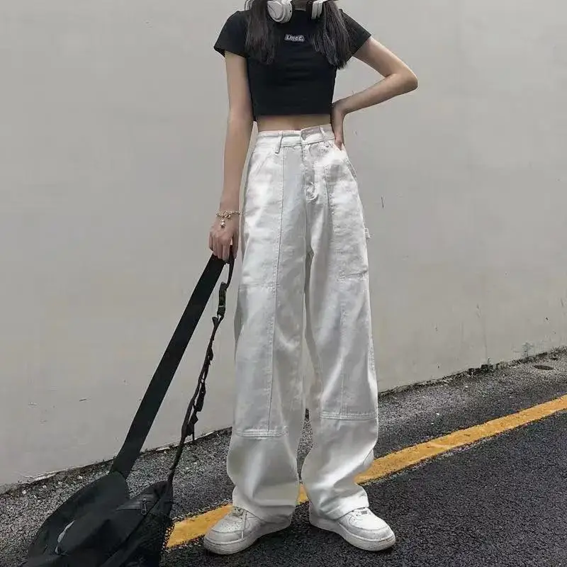 Baggy blanc Femme