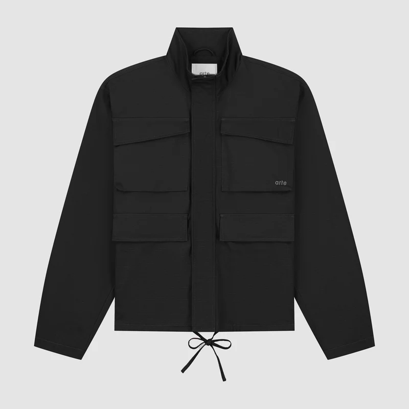 Veste Ripstop cirée - Noir