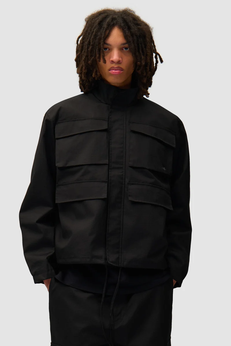 Veste Ripstop cirée - Noir