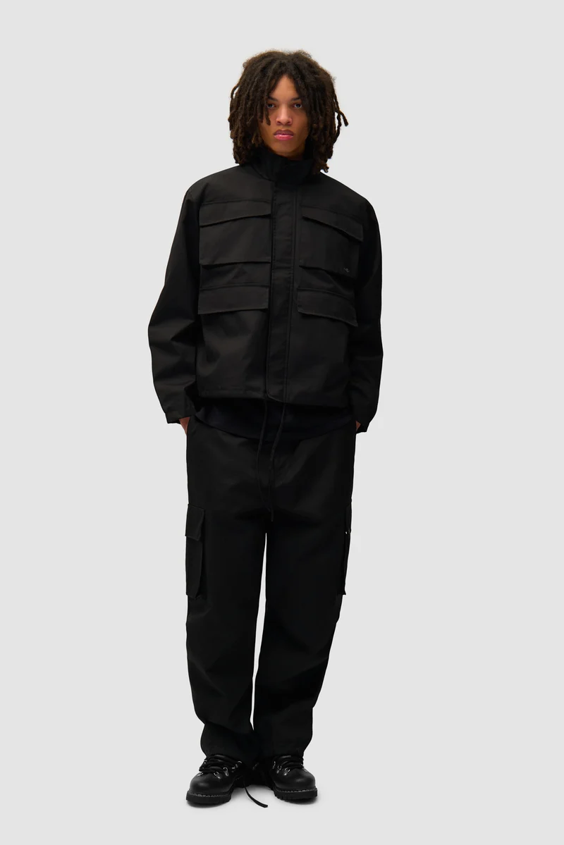 Veste Ripstop cirée - Noir