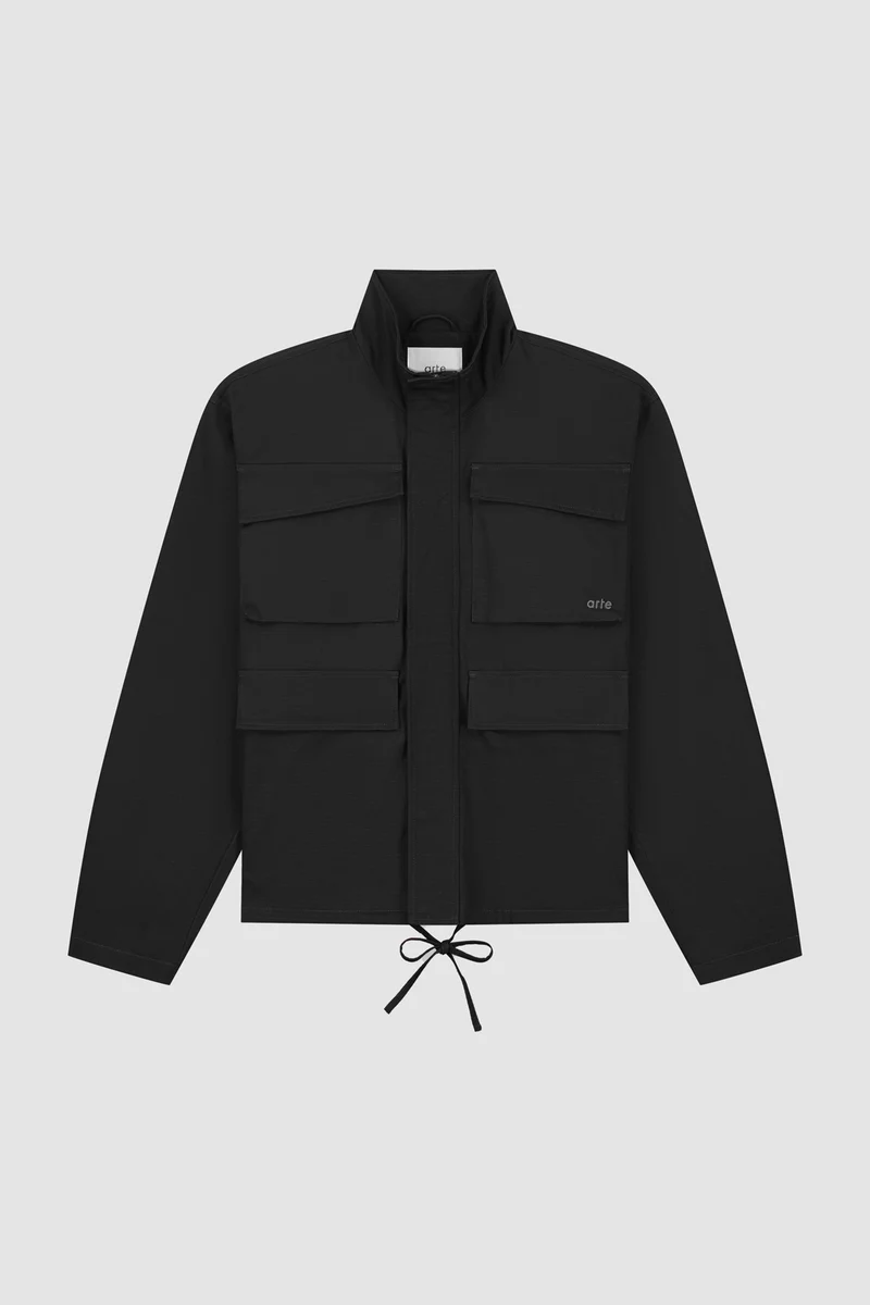 Veste Ripstop cirée - Noir