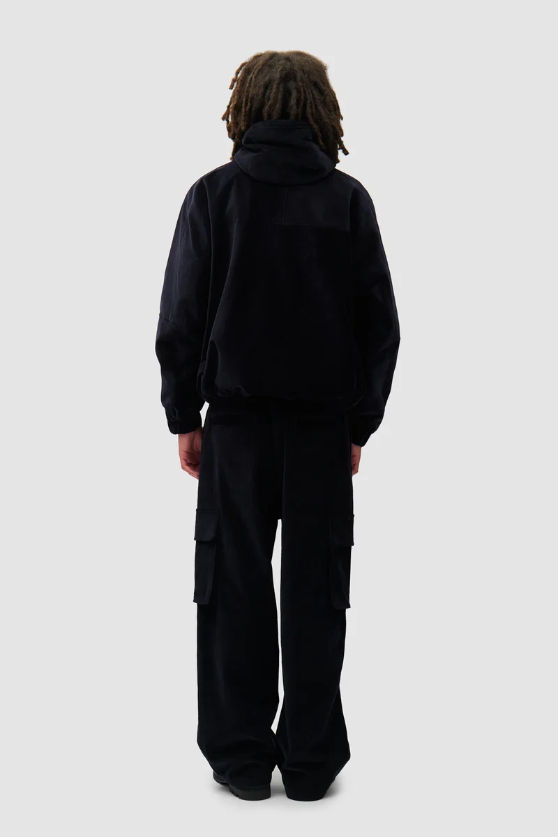 Veste technique en velours côtelé - Marine