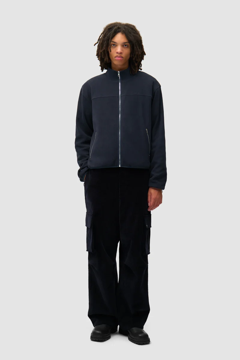 Veste technique en velours côtelé - Marine