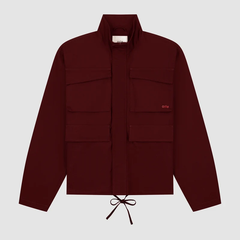 Veste Ripstop cirée - Bordeaux