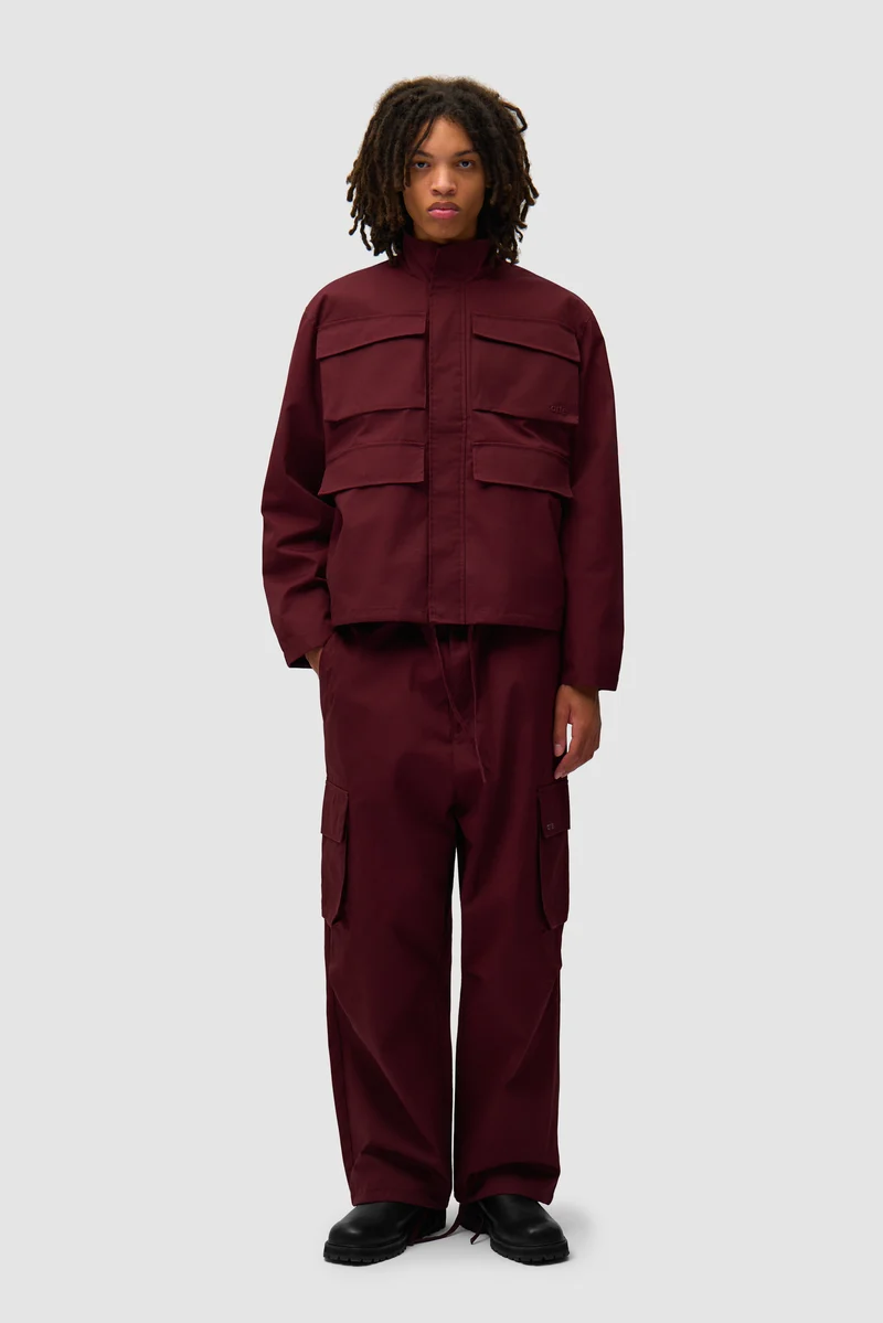 Veste Ripstop cirée - Bordeaux