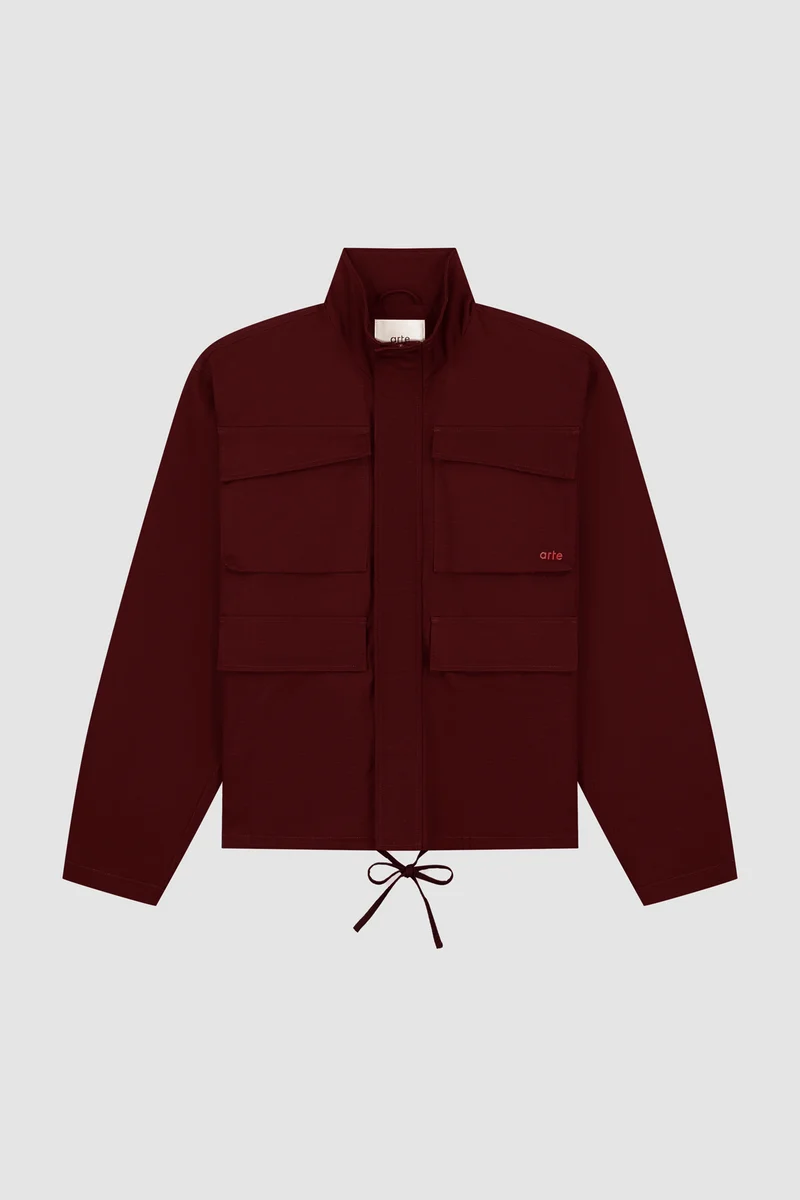 Veste Ripstop cirée - Bordeaux