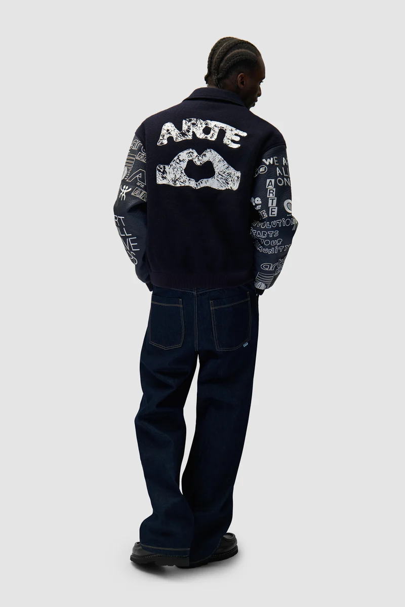 Veste de survêtement Graffiti - Marine