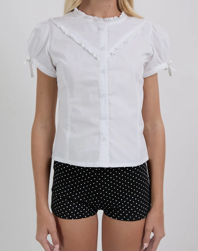 Short Eunia en micro-polka noir