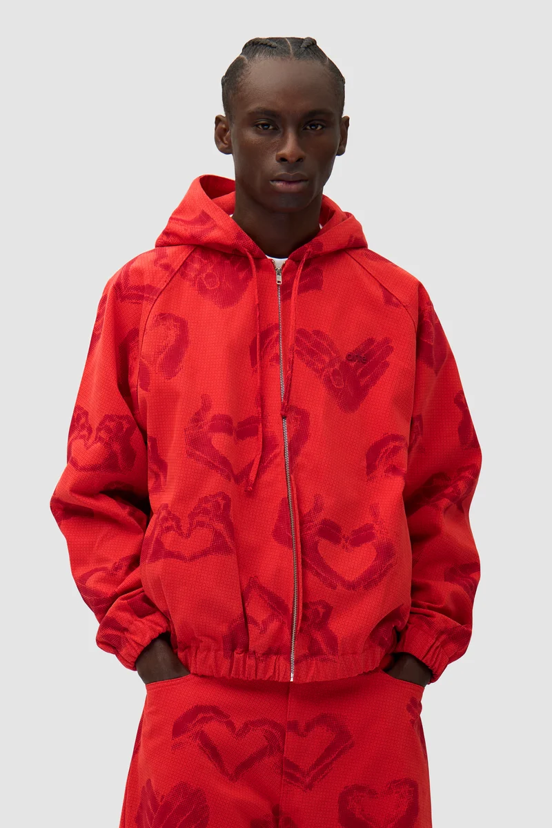 Veste imprimée Hands - Rouge