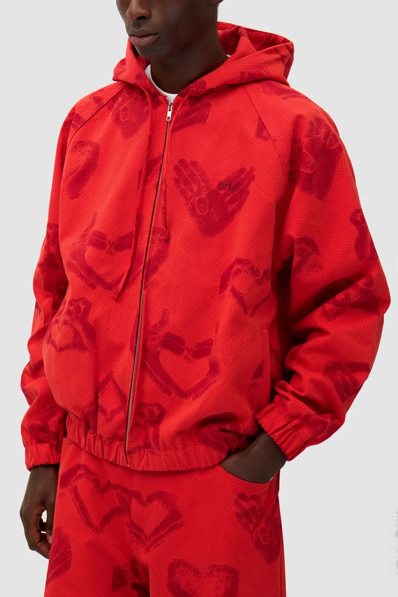 Veste imprimée Hands - Rouge